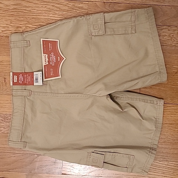 LEVIS YOUTH BOYS KAKHI RELAXED FIT CARGO SHORTS SIZE 8 HUSKY 28W - Picture 5 of 11